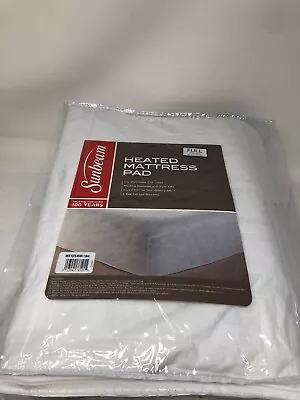 Sunbeam Heated Mattres Pad Full White • $39