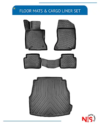 Floor Mats And Cargo Trunk Liner SET For Mercedes C-Class W206 2022-2024 3D • $129.90