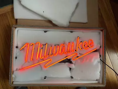 Neon Sign For Milwaukee Tools 20 X10  Light Lamp Bar Open Display Wall Decor Art • $130.79