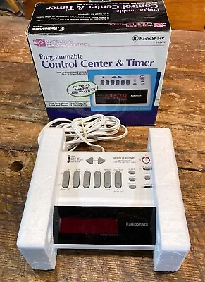 RADIO SHACK PROGRAMMABLE CONTROL CENTER & TIMER CLOCK: Complete In Orig. Box • $40