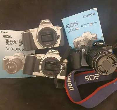 Canon EOS SLR Film Camera 3 X Spares/repairs • £0.99