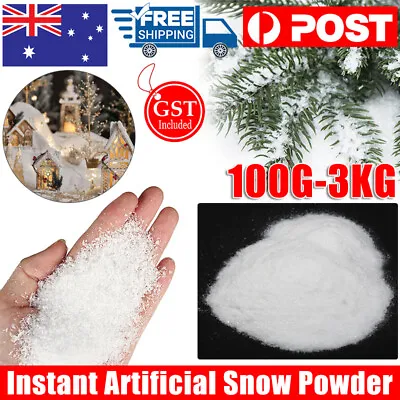 100g-3kg Instant Artificial Snow Powder Magic Snow Christmas Decoration Xmas  Ho • $6.42