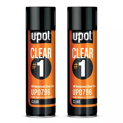 U-POL 796 CLEAR #1 UV-Resistant High Gloss Clearcoat 450 ML (2 Pack) • $45.74