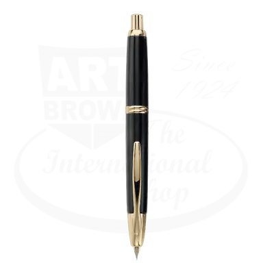 Vanishing Point Fountain Pen Black With Gold Accents • $185