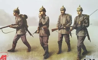 ICM 1:35 *NO BOX* German Infantry (1914) WWI Model 4 Figure Kit 35679 • $19.99