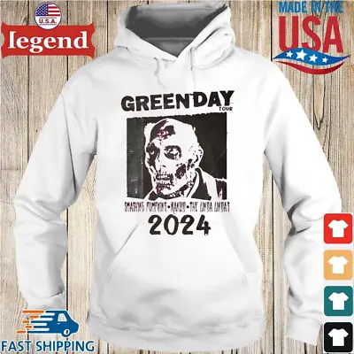 Green Day Stadium Tour 2024 Hoodie Gift Fans Music All Size • $38.99