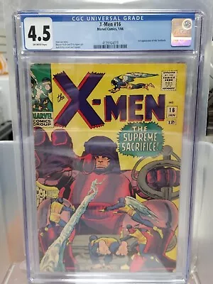 Marvel Comics X-Men #16 January 1966 CGC 4.5 • $249.99