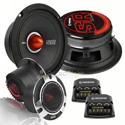 Memphis Audio 6.5  Component Speaker Set Tweeters Crossover SRXP62C 250 Watt Car • $199.95