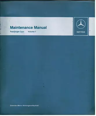 Mercedes Benz W100/107/108/109/111/113/114/115/116/123 68-80 Orig Service Manual • $308.29