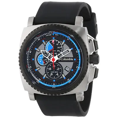 Columbia Men's AQ Altimeter Silicone Strap Chronograph Quartz Analog Watch • $79.95