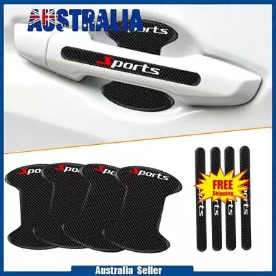 $12.99 • Buy 8pcs Car Door Handle Bowl Sticker Protector Anti Scratch Cover Accessories Black