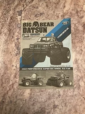 Vintage Marui Big Bear Datsun 1/12 RC Truck Off Road Tamiya Kyosho Monster LOOK! • $20