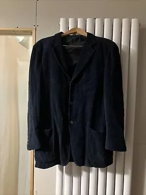 Ermenegildo Zegna Soft Navy Towelling Blazer Size 44 • £75