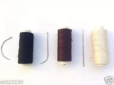 Choose 2 Hair Weaving Sewing Thread For Hair Extensions And One Sewing Needle  • £3