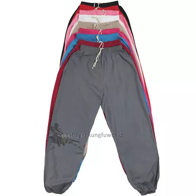 Summer Cotton Kung Fu Tai Chi Pants Martial Arts Shaolin Wing Chun Trousers • $17.50