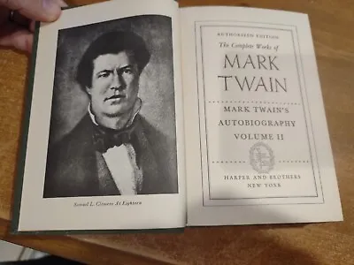 Mark Twain's Autobiography Volume 2 III Complete Works Of Mark Twain • $6.99