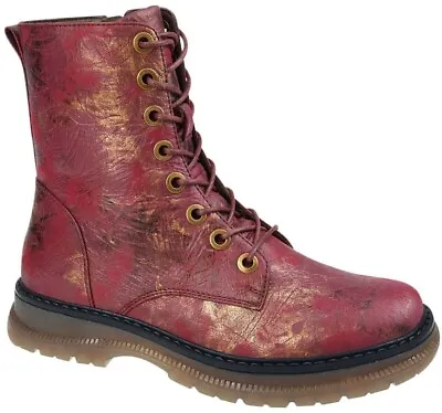 £38.95 • Buy Ladies Womens Memory Foam 8 Eyelet Lace Up Or Zip Up Retro Ankle Boots Shoes Sz