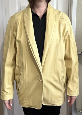 $25 • Buy Vakko Vintage Leather Jacket. Size Large.