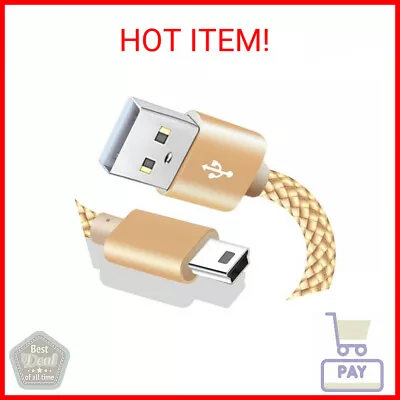 SIOCEN 10ft Mini USB Cable Braided Long Type A Male To Mini-B Charger Cord For  • $10.22