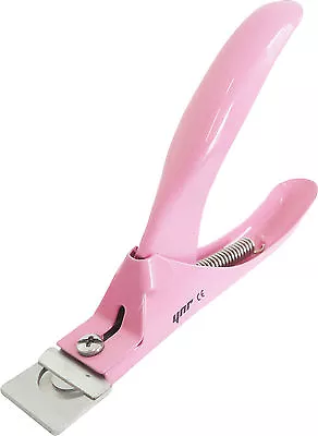 YNR Professional New Acrylic Nail Tip Cutter Clipper UV Gel False Nail Arts Pink • £4.49