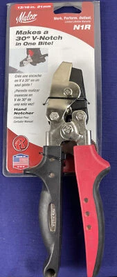 $49 • Buy Malco N1R 13/16” 21mm V-Notch Hand Notcher NEW