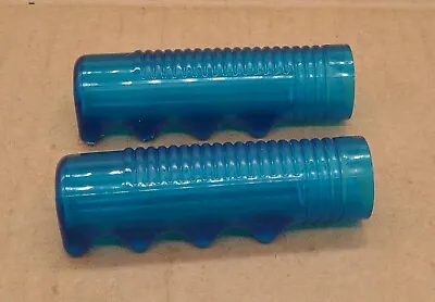 Hunt Wilde Bike Handlebar Grips 3/4  3/4 Translucent Blue NOS Vintage Bicycle  • $7.21