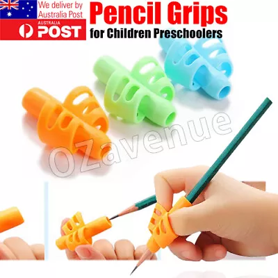 3x Children Pencil Holder Pen Writing Aid Grip Posture Tools Correction OZ • $4.89