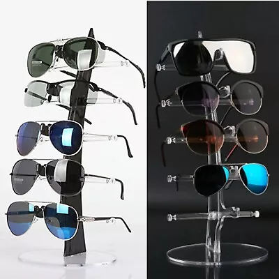 $14.95 • Buy 5 Pair Sunglasses Rack Show Plastic Counter Glasses Display Stand Holder