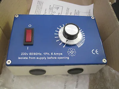 Fan Speed Controller 6 Amp 230v Triac High Quality Metal Enclosure ME1.6  • £48.99
