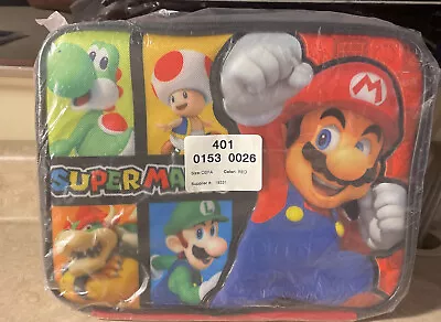 Super Mario Luigi Toad Yoshi Insulated Lunch Box Soft Kit Cooler NWT • $14.99