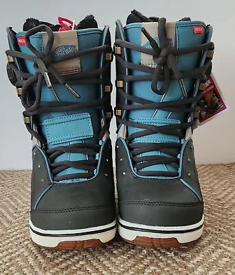 VANS Ferra Women's Size 8.5 Dark Gray Blue Snowboard Boots • £210.20