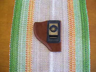 Bianchi Suede Leather Concealment Clip-On IWB Holster S&W J Frame DA Revolver RH • $19.97