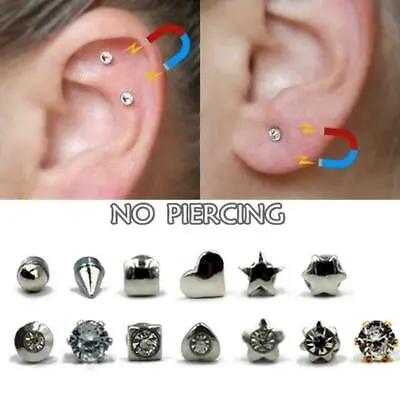 £2.98 • Buy Magnetic Nose Ear Stud Earring No Piercing K6V8 FAST