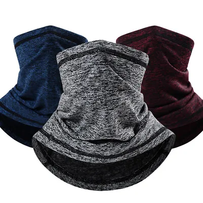 Fleece Neck Warmer Windproof Winter Neck Gaiter Ski Snow Half Face Mask Scarf US • $7.49