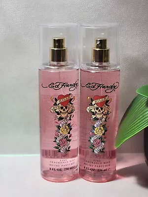 2X Ed Hardy LOVE KILLS SLOWLY   Fine Fragrance Body Mist Spray  8 Oz Each • $28.50