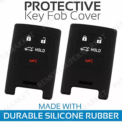 2 Key Fob Cover For 08-13 Cadillac CTS 06-11 Cadillac DTS Rubber Case Skin • $9.95