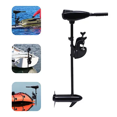 12V 80 Lbs Thrust Electric Trolling Outboard Motor Kayaks Boat Engine Heavy Duty • $233