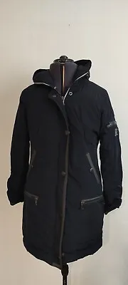 Marc O Polo Mens Casual Puffer Padded Parka Jacket Hooded Dark Blue Size 50 40 • £19.99