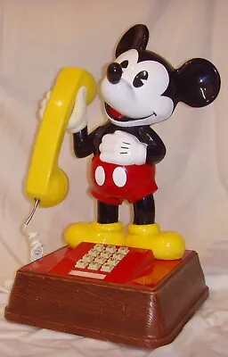 Vintage 1976 Mickey Mouse Telephone Old Phone Great L@@k Works Great- Mickey • $57.95