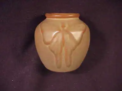  + Van Briggle Pottery Butterfly Vase Shape 688 Dated 2008  Brown Glaze. • $150
