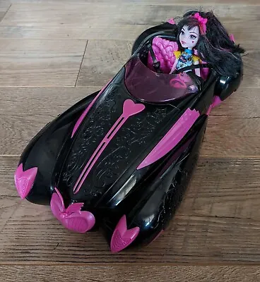 Monster High Draculaura Roadster Car And 2015 Doll With Comic Dress • $22.99