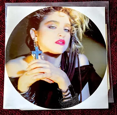 Madonna Holiday 12  Vinyl 1st Album Think Of Me Promo Picture Disc Cover Record • $50