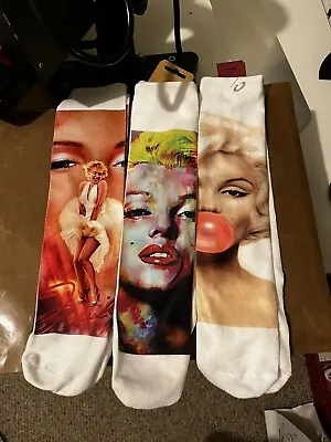 Set Of 3 Custom Marilyn Monroe Socks • $21.99