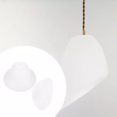Plastic Lampshade 2pcs Horseshoe Mushroom Replacement Ceiling Cover-GD • £9.59