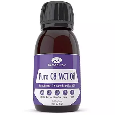 Premium Pure C8 MCT Oil | Boosts Ketones 3X More Than Other MCTs | Highest • £9.99