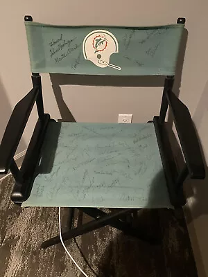 Authentic Team-Signed 1972 Miami Dolphins Coaches Super Bowl Chair • $18700