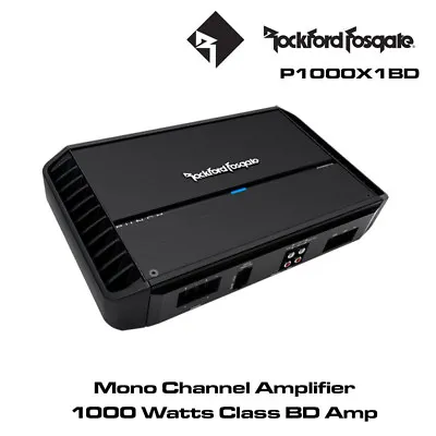 Rockford Fosgate Punch P1000X1BD - Mono Amplifier 1000 Watts Class BD Amp Bass • £549