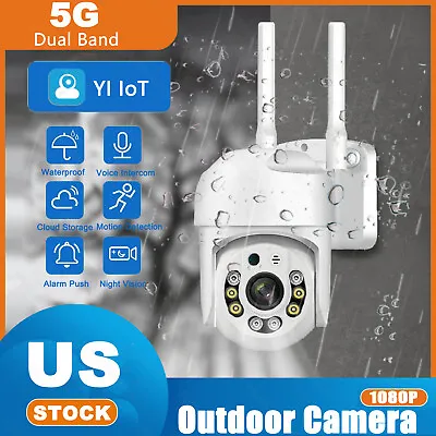 5GHz PTZ Security Camera Outdoor WiFi Wireless Surveillance IP Cam Color Night • $25.90