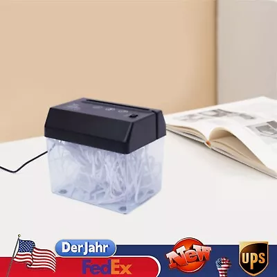 Mini Paper Shredder Vertical Paper Home Office Use For Destroy Paper Sheet USB • $19.01