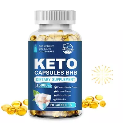 Best BHB Keto Diet Pills 15000mg Burn Fat-ACV Advanced KetosisWeight LossDetox • $9.67